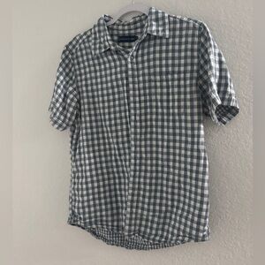 United by blue men check button up shirt Sz M